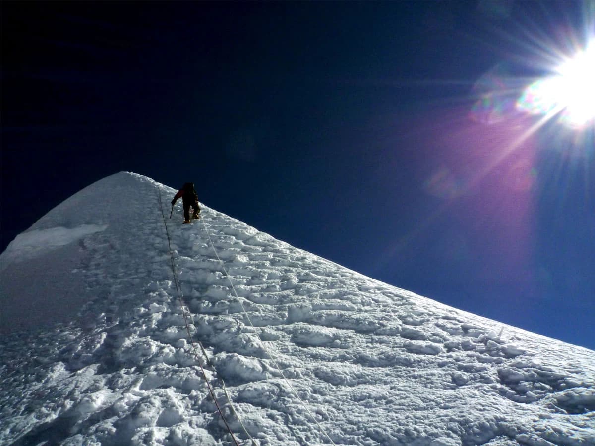 Climbing island peak after ebc trek
