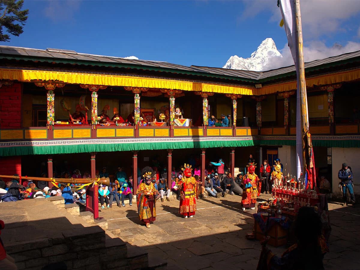tengboche monastery on the way to ebc