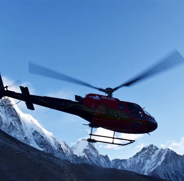 ebc trek with helicopter return