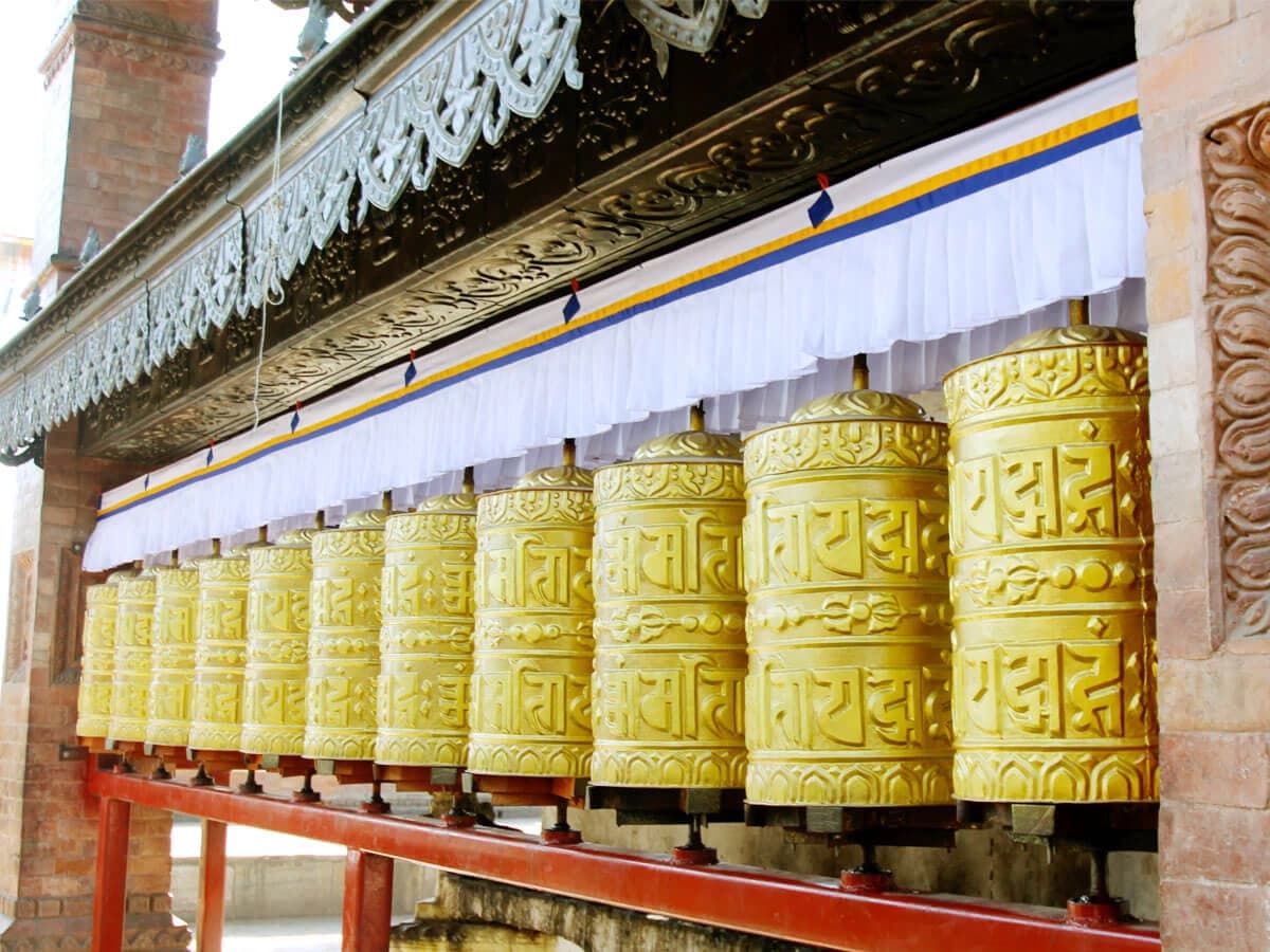 Prayers Wheel On The Way To Mera Peak