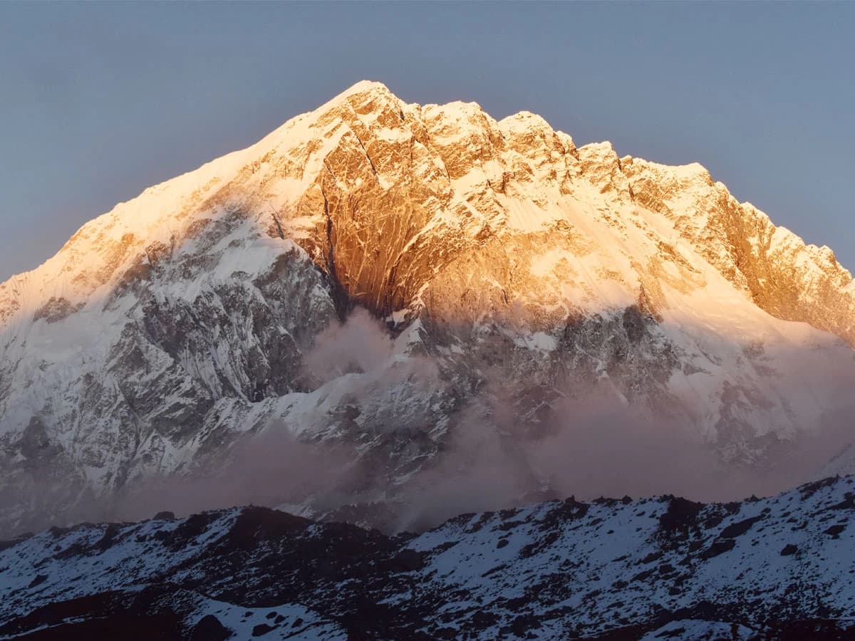 View From Lobuche On The Way To Ebc Trek