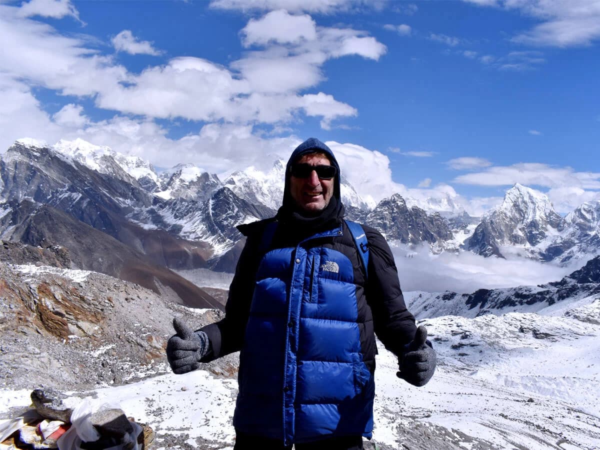 View From Renjola Pass On High Pass Trek