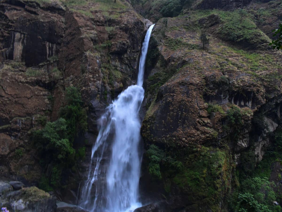 Waterfall In Annapurna Circuit Trek